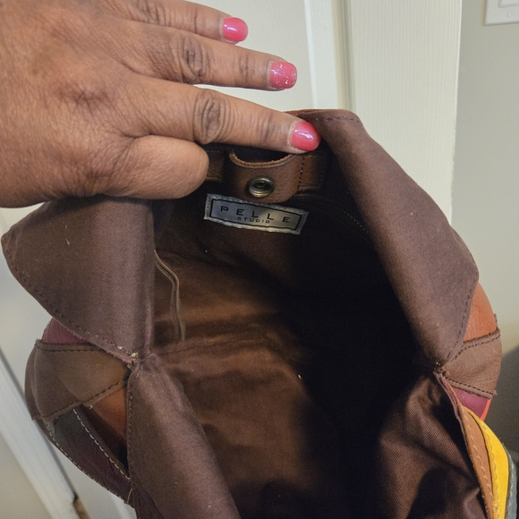 Multicolor Patchwork Shoulder Bag - Picture 9 of 9